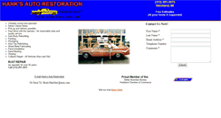 Desktop Screenshot of hanksautorestorations.com